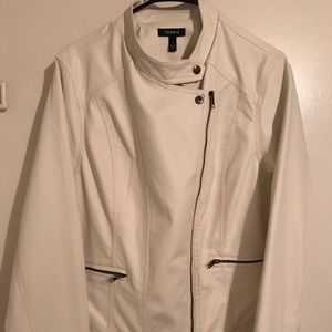 Torrid Cream/Ivory Moto jacket